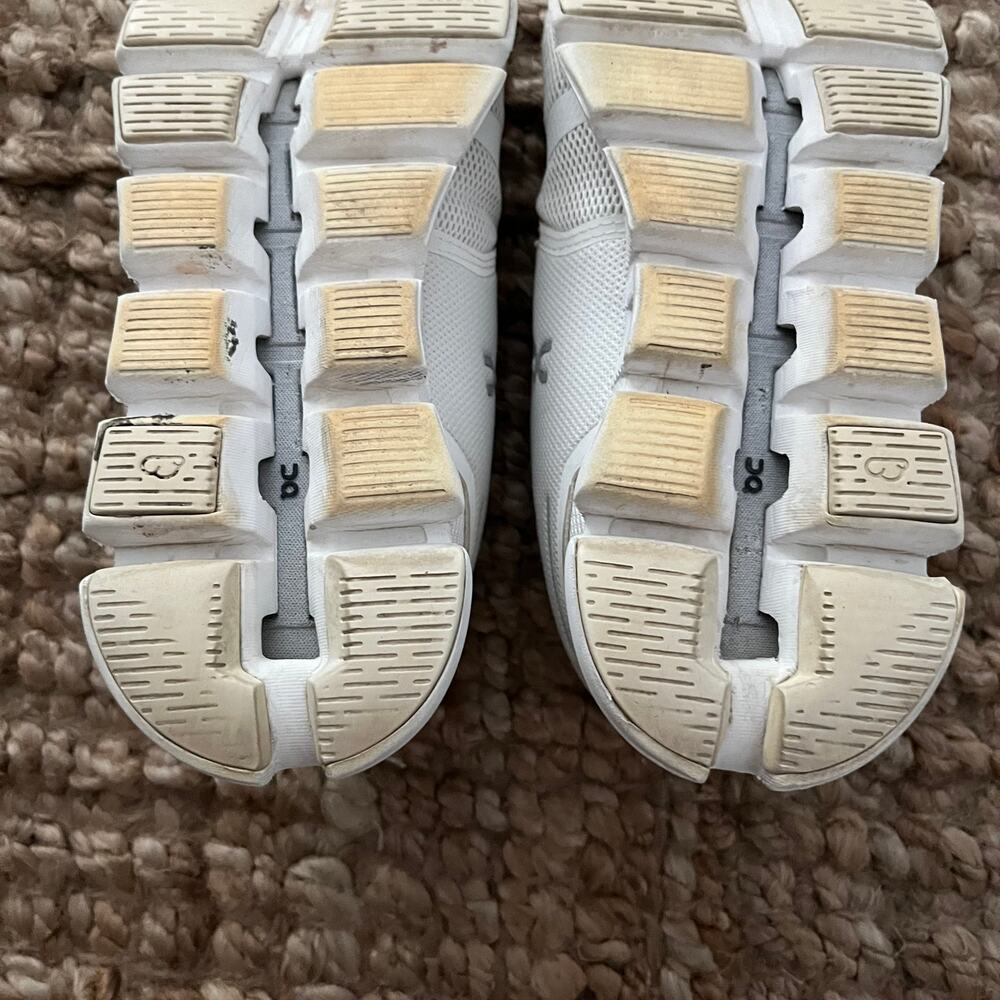 On Cloud 5 Women 7.5 White Running Shoes Sneakers CloudTec Swiss Engineering - Picture 14 of 14